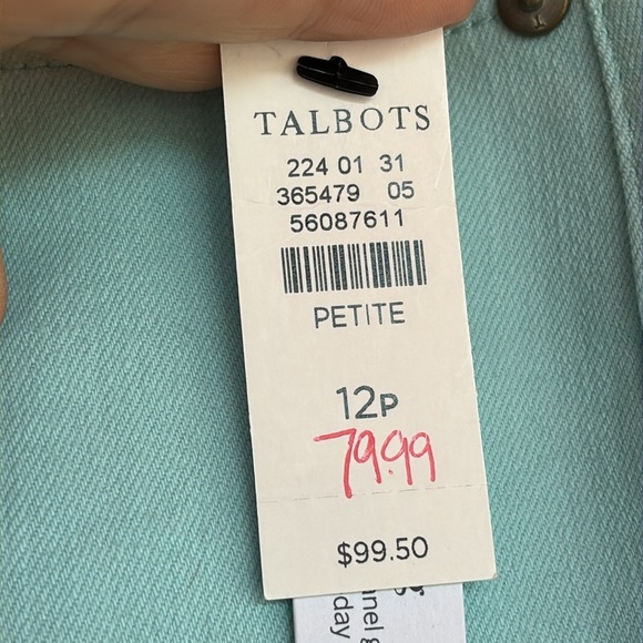 Talbots Petite Jegging Crop NWT Women's High Waist Skinny Leg Crop Length 12P - Picture 4 of 10
